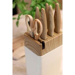 Bloque de cuchillos de 6 piezas - MENASTYL - 5041063 - Hoja de cerámica - Polipropileno - Crema Bloque de cuchillos de 6 piezas - MENASTYL - 5041063 - Hoja de cerámica - Polipropileno - Crema