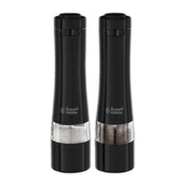 Russell Hobbs 28010-56/RH Juego Molinillo Sal y Pimienta Eléctrico – Molienda Fina/Gruesa, Luz LED – Negro