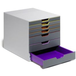 Durable 760758 Módulo 7 Cajones Varicolor®7 Cajonera A4 Gris Multicolor Plástico ABS