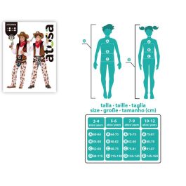 Disfraz Vaquero Sheriff Unisex Infantil 5-6 Años Lejano Oeste Polyester Multicolor