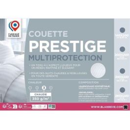 Edredón 240x260 cm BLANREVE PRESTIGE Multiprotección - 100% Poliéster - 2 Personas - Satén Rayas