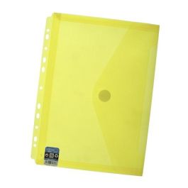 Dosier Sobre Office Box Fuelle Pp Velcro A4+ Multitaladro Amarillo Transparente 10 unidades Precio: 13.50000025. SKU: BIX35753