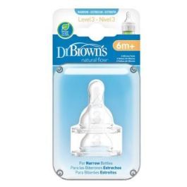 Dr. Brown´s Tetina Options Boca Estrecha Silicona Redonda Nivel 3 +6 Meses 2 Unidades Precio: 8.49999953. SKU: B18V39CM4B