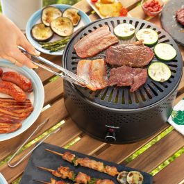 Barbacoa de Carbón sin Humo Portátil CleanQ InnovaGoods Barbacoa de Carbón sin Humo Portátil CleanQ InnovaGoods