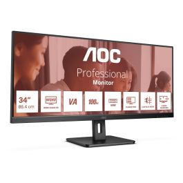 AOC U34E2M Monitor 34" Wide Quad HD 100Hz 4ms HDMI Negro