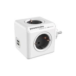 Regleta Enchufes Cubo Power Cube Allocacoc 1202BL/DEOUPC USB