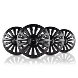 Abc GOD9068 Tapacubos Melbourne 15" Negro, Juego de 4 para Llantas de Acero, Montaje sin Herramientas, Fabricado en UE Abc GOD9068 Tapacubos Melbourne 15" Negro, Juego de 4 para Llantas de Acero, Montaje sin Herramientas, Fabricado en UE