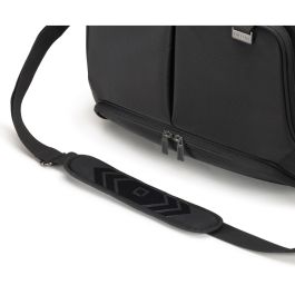 DICOTA Eco Top Traveller PRO Maletín Toploader 14.1" Negro Poliéster Reciclado, Asa, Bandolera, Compartimento Tablet y Documentos