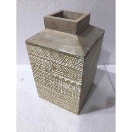 DKD Home Decor Jarron Colonial Blanco Natural 18 x 30.5 x 18 cm Mango Precio: 25.4999998. SKU: B1CPWEVFXG