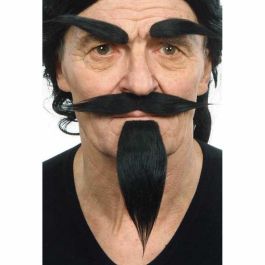 Bigote, perilla y cejas adulto moreno talla única Bigote, perilla y cejas adulto moreno talla única
