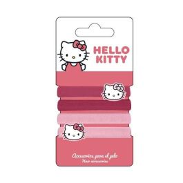 Cerdá Hello Kitty Accesorios Pelo Coletero 4 Piezas Fucsia, 6.5 x 12.5 x 2.0 cm