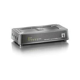 LevelOne FSW-0508TX Switch Fast Ethernet No Administrado 5 Puertos (10/100 Mbps) Plástico Negro/Gris Full Duplex