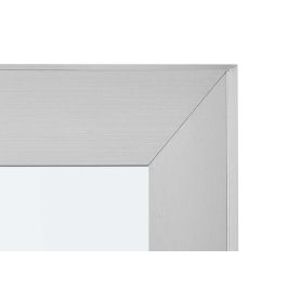 Giftdecor Espejo 39x49 cm Marco Plata Madera MDF Vidrio Decorativo para Hogar (Set de 6)