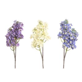 DKD Home Decor Flor Blanco Azul Lila 15 x 64 x 15 cm (12 Unidades) Tacto Real Seda PE Precio: 78.49999993. SKU: B1DCWM5YQF