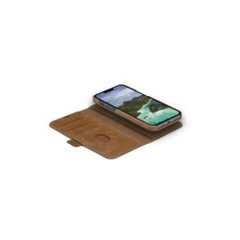 dbramante1928 Lynge Funda Cartera 2 en 1 Desmontable para iPhone 14 Plus, Cuero Pleno Grano, Tan