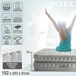 Cama Hinchable Intex Queen Supreme Air-Flow Fiber-Tech 152 x 50,1 x 203 cm Cama Hinchable Intex Queen Supreme Air-Flow Fiber-Tech 152 x 50,1 x 203 cm