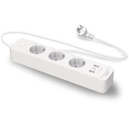TP-Link P300 Regleta Enchufe Inteligente WiFi con 3 Salidas AC y 3 Puertos USB-A/C, Control Remoto, Compatible Alexa