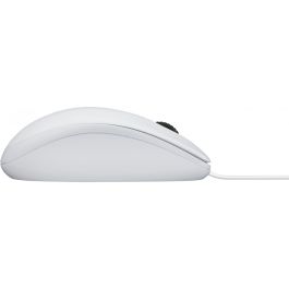 Logitech B100 Ratón Óptico USB Blanco con Conexión USB Tipo-A