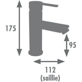 Edouard Rousseau EDR8414194402632 Mezclador de Lavabo Dower Cartucho Cerámico Ø 35mm Tope Eco-stop Aireador Reductor Caudal Cromo
