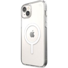 Speck Presidio Perfect Clear Funda Transparente MagSafe para iPhone 14 Plus y 15 Plus con Protección Caídas y Microban Antimicrobiana