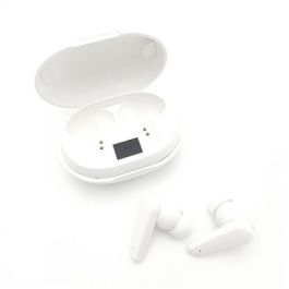 Elbe ABTWS-005-B Auriculares Bluetooth True Wireless con ANC Blancos - Cancelación Activa de Ruido, Bluetooth 5.0
