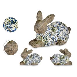 Figura de Conejo en Mosaico Azul Ibergarden - Poliresina 20x29x40 cm (2 Unidades) Precio: 68.4999997. SKU: B18YQCBP7P