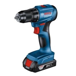 Bosch Professional GSR 18 V Drill Trilling + 2 baterías 2.0AH + Cargador + 82 piezas, en L Case