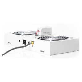 Digitus Unidad de Ventilación de Techo para Armario de Pared, 2 Ventiladores, Gris