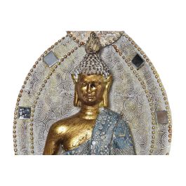 DKD Home Decor Figura Oriental Buda de Resina Azul Dorado 7.7 x 21.5 x 12.3 cm Lote 4 Unidades Surtido Aleatorio Precio: 35.99508. SKU: B1G454R3NG