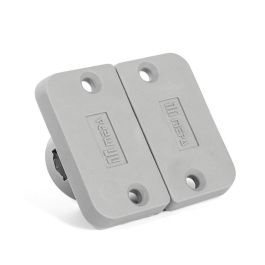 Herrajes Alk Bisagra Invisible Kirma Gris para Mesa, para tapas de 17-18mm de espesor