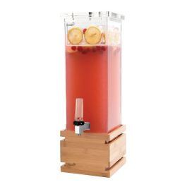 ROSSETO - LD112 - DISPENSADOR PREMIUM PARA BEBIDAS CON BASE EN MADERA DE BAMBU (7,5L) - (21 x 21 x 59.7 cm)