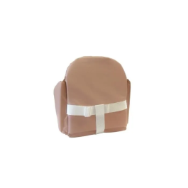 Tineo TIN3275051958809 Cojín de Silla con Correas 27 x 26 x 33 cm Azúcar Moreno