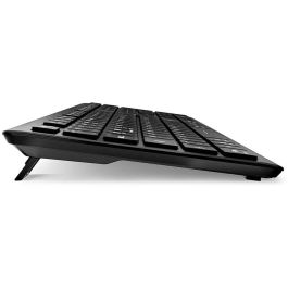 SHARKOON K30W Teclado OfficePal Rubberdome DE Layout Negro