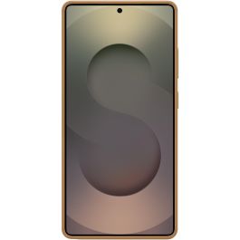 Samsung EF-VS938 Funda Kindsuit para Galaxy S25 Ultra, Protección Anticaída y Rayones, Imitación Piel, Color Camel