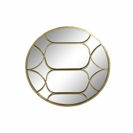 DKD Home Decor Espejo Árabe Dorado de Metal - 80 x 80 cm