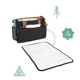 Badabulle Organizador Silla de Paseo Easy Travel 2 en 1 Cambiador y Bolsillos Múltiples