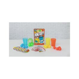 Goliath bv Juego de Mesa Pong Party con Vasos Especiales para Disparar Pelotas de Ping Pong Edad +8