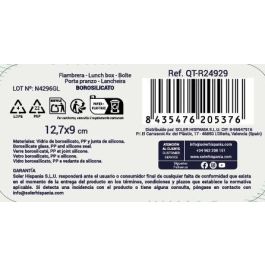 Quttin Prb Fiamb. Rectangular Hermético S/Valv. 12.7 x 9 cm 180 cc