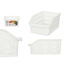 Organizador de nevera Kinvara, blanco, 20.3x12.8x30.5 cm, plástico, apto lavavajillas (24 Unidades) Precio: 43.49999973. SKU: B1D6NLZ6DZ