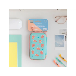 Wondee Funda para Disco Duro 2.5" Panda Rojo Estuche Tecnológico Resistente e Impermeable