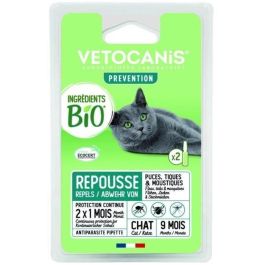 Vetocanis Pipeta Repelente Antiparasitaria Bio Orgánica Gatos | Pulgas, Garrapatas, Ácaros, Mosquitos | 2 Pipetas, 3 Semanas Protección Precio: 20.50000029. SKU: B16HL2WEQG