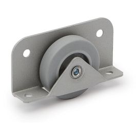 Q&Q Rueda Pebera Kioto Aro de Goma Gris Ø40mm, Soporte Rectangular, para Tableros min. 19mm Precio: 1.88999943. SKU: B143N6N2HG