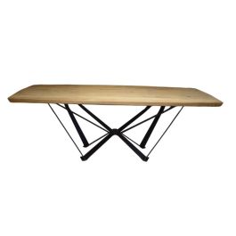 DKD Home Decor Mesa Comedor Moderna Madera Acacia y Metal 220x100x76 cm Precio: 855.49999953. SKU: B1ECEDBAD3