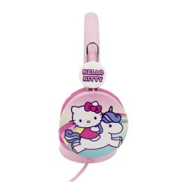 Hello Kitty Auriculares infantiles con volumen limitado a 85 dB, conector jack 3,5mm para niños de 3 a 7 años