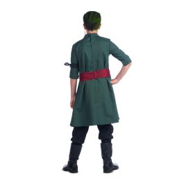 Disfraz roronoa zoro crema para el pelo, pendientes, chaqueta, pañuelo, fajín y pantalón talla 10-12 y