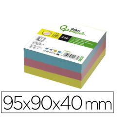 Liderpapel Tacos de Papel sin Encolar Colores 400 Hojas 95x90x40 mm 80 gr Precio: 2.98999954. SKU: B15RAGV5SD