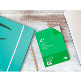 Liderpapel Recambio Cuarto 100 Hojas 60gr Cuadro 8mm Con Margen 6 Taladros