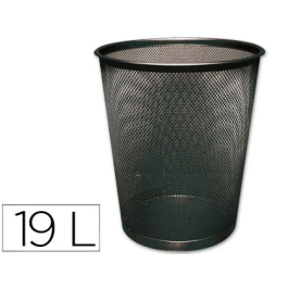 Q-connect Papelera Metálica Rejilla Negra 295x345mm 19 Litros Precio: 11.79000042. SKU: BIX29616