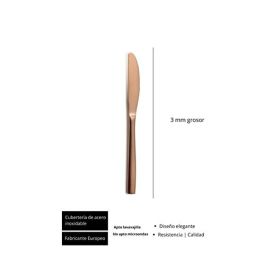 Sinxelo Satin Cobre Cuchillo Mesa 220 Mm (12 Unidades) Sinxelo Satin Cobre Cuchillo Mesa 220 Mm (12 Unidades)