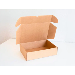 Q-connect Caja Automontable E-commerce Cartón Reciclado Kraft 210x180x60 mm